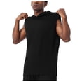 thumbnail image 2 of JTieacloth Pack Mens T Shirts Male Summer Tank Tops I Shaped Round Neck Hooded Sleeveless Vest Blouse, 2 of 3