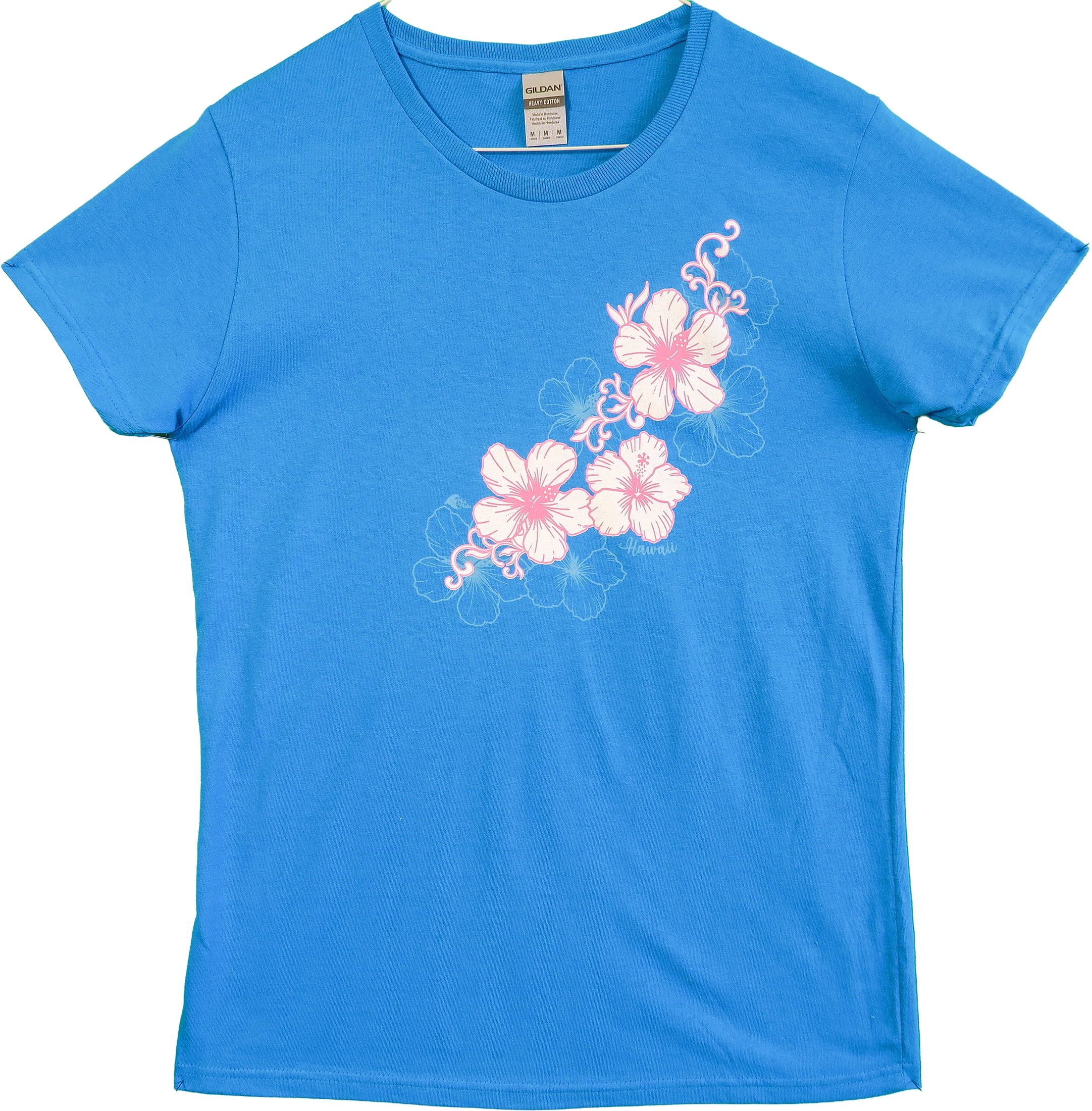 Ladies Hi Tee Hibiscus side