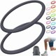thumbnail image 1 of wonima44 Silicone Patella Knee Band for Basketball Patella Tendon Support Knee Pain Running Tendon Brace Support Strap(2,Dark Grey,M), 1 of 1