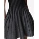 thumbnail image 5 of Vestido formal, elegante minivestido negro con volantes y tiras de Tsukko, 5 of 5