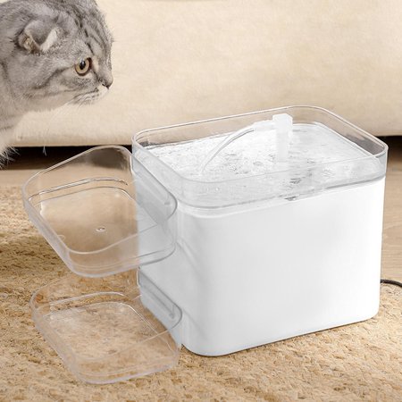 Cat Drinking Fountain USB Rechargeable Drinking Dispenser for Dogs