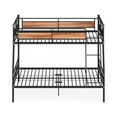 thumbnail image 3 of Bowery Hill Full XL over Queen Metal Bunk Bed in Sandy Black, 3 of 5