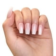 thumbnail image 2 of Ellie Vincy Press On Glue On Nails - Baby Boomer | Medium Coffin Shape Milky Ombre Gradient, 30 Piece Set with Glue and Sticky Tabs, 15 Sizes, 2 of 5