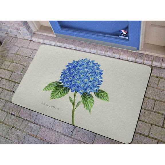 Betsy Drake Interiors Dick's Hydrangea Door Mat 18x26