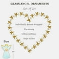 thumbnail image 6 of Glass Angel Ornaments for Christmas Tree (Set of 24) - 2.5 Inch Mini Clear Spun Glass Angel Ornaments by 4E's Novelty, 6 of 7