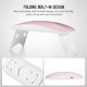 thumbnail image 4 of Lámpara UV plegable para uñas, compacta y portátil, ideal para manicura en casa, color rosa, carga USB, ajustes de tiempo de 45s y 60s., 4 of 7