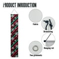 thumbnail image 6 of SEANATIVE Christmas Stripes Porch Banner Home Decor Xmas Snowflake Banner Outdoor 2 Piece Porch Banner Sign Hanging for Front Door Wall Holiday 70.9x12.6 Inch, 6 of 7