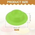 thumbnail image 2 of Uxcell 4 Pack Soft Boiled Egg Holder, Nonstick Silicone Egg Poacher Cups Poached Cups Kitchen Breakfast Gadget for Microwave Air Fryer Stove Top Cooking Boiled Poached, Green, 2 of 6