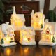 thumbnail image 1 of Xihbxyly Casa de Nieve Navideña, Cabaña de Resina Blanca, Luz Cálida y Brillante, Artesanía Intrincada, Decoración de Paraíso Invernal, Ambiente Festivo, Idea de Regalo, Tamaño 5,5 X 4,5 X 5,8 Cm, 1 of 3