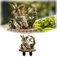 thumbnail image 2 of Eqslft Fairy Garden Stake Decor, 2D Flat Acrylic Fairy Garden Decor Panel, Elf Yard Sign for Outdoor Indoor Yard Lawn Pots, Fairy Yard Accessories, 2 of 6