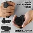thumbnail image 2 of Fingerless Lifting Grips for Men & Women | Palm Protection Pads for Deadlifts, Rowing | Anti-Slip Rubber Gym Grips, 2 of 7