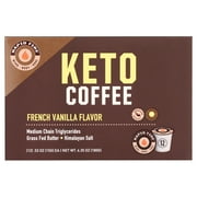 Rapid Fire Keto Medium Roast Coffee Pods, French Vanilla , 12 Ct