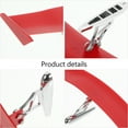 thumbnail image 2 of Raindrops 1Pack Red ABS Trunk Spoiler for High-speed Driving 11.8X1.8X1.2in, 2 of 6