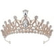 thumbnail image 1 of KAKOWELY Tocado de niña de las flores con brillantes diamantes de imitación, tocado de cumpleaños, tiara de niña de las flores, corona, 1 of 5