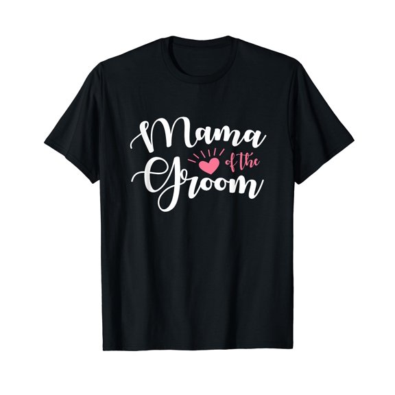 Womens Mama of the Groom Groomsmen Wedding Party Design T-Shirt