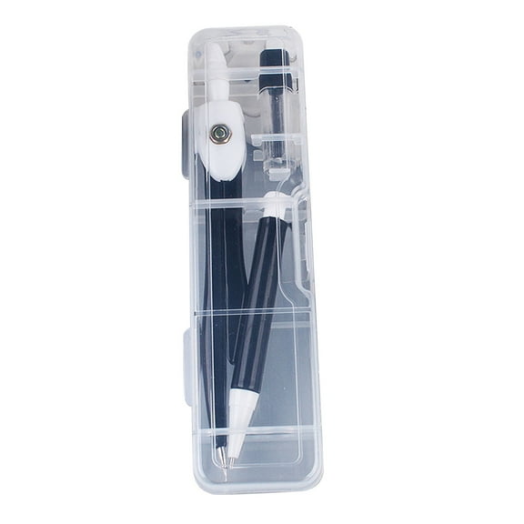 Drawing Compass with Leads Clear Box Math Geometry Tool for Circles School Office Supplies for Student Engineer
