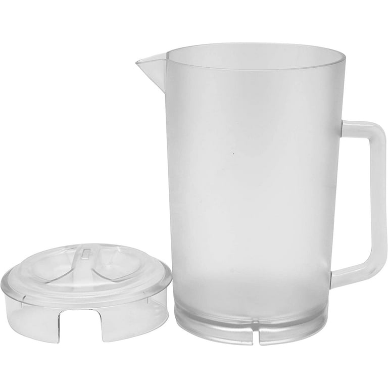 TableCraft PP321 Clear 1/2 Gallon Plastic Pitcher with Lid