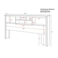 thumbnail image 5 of Prepac Sonoma Black King Storage Headboard, 5 of 6