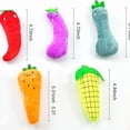 thumbnail image 2 of Catnip Cat Toys, 5 Pack, Plush Cat Nip Toys for Indoor Kitten Kitty, Interactive Cat Kicker Chew Safe Teeth Cleaning Toys, Fun Vegetable Shape., 2 of 7