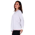 thumbnail image 2 of Simply Ravishing Women's Basic Long Sleeve Hip Length Open Drape Cardigan, Small, Ivory, 2 of 4