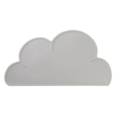 

QWZNDZG Cloud Shape Placemat Kids Plate Mat Food Grade Silicone Table Pad Waterproof heat insulation Kitchen gadget Easy Cleaning