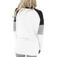 thumbnail image 4 of KISSMODA Women Long Sleeve Tunic Tops Striped Pocket Sweatshirt Casual Loose Blouses T-Shirts, 4 of 7
