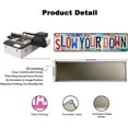 thumbnail image 3 of Vintage Slow Your Down Metal Sign Indoor/Outdoor Wall Decor License Plate Sign Funny Slow Down Signs for Neighborhoods Road Sign and Gift 16" x 4", 3 of 5