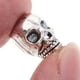 thumbnail image 5 of 10 cuentas espaciadoras de calavera, accesorios DIY para hacer collares, pulseras y pendientes (plata), 5 of 5