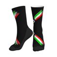 thumbnail image 7 of Mens Womens Italian Flag And Football Hiker Cushion Crew Socks, 7 of 7