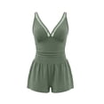 thumbnail image 5 of MuXiKeJi Clothes Womens Swim Rompers with Built in Bra 1 Piece V Neck Tummy Control Bathing Suit Modest Full Coverage Swimsuits, 5 of 9