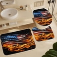 thumbnail image 6 of Flag Of The United States Shower Curtain Sets with Rugs 4 Piece Rustic, 6 of 8