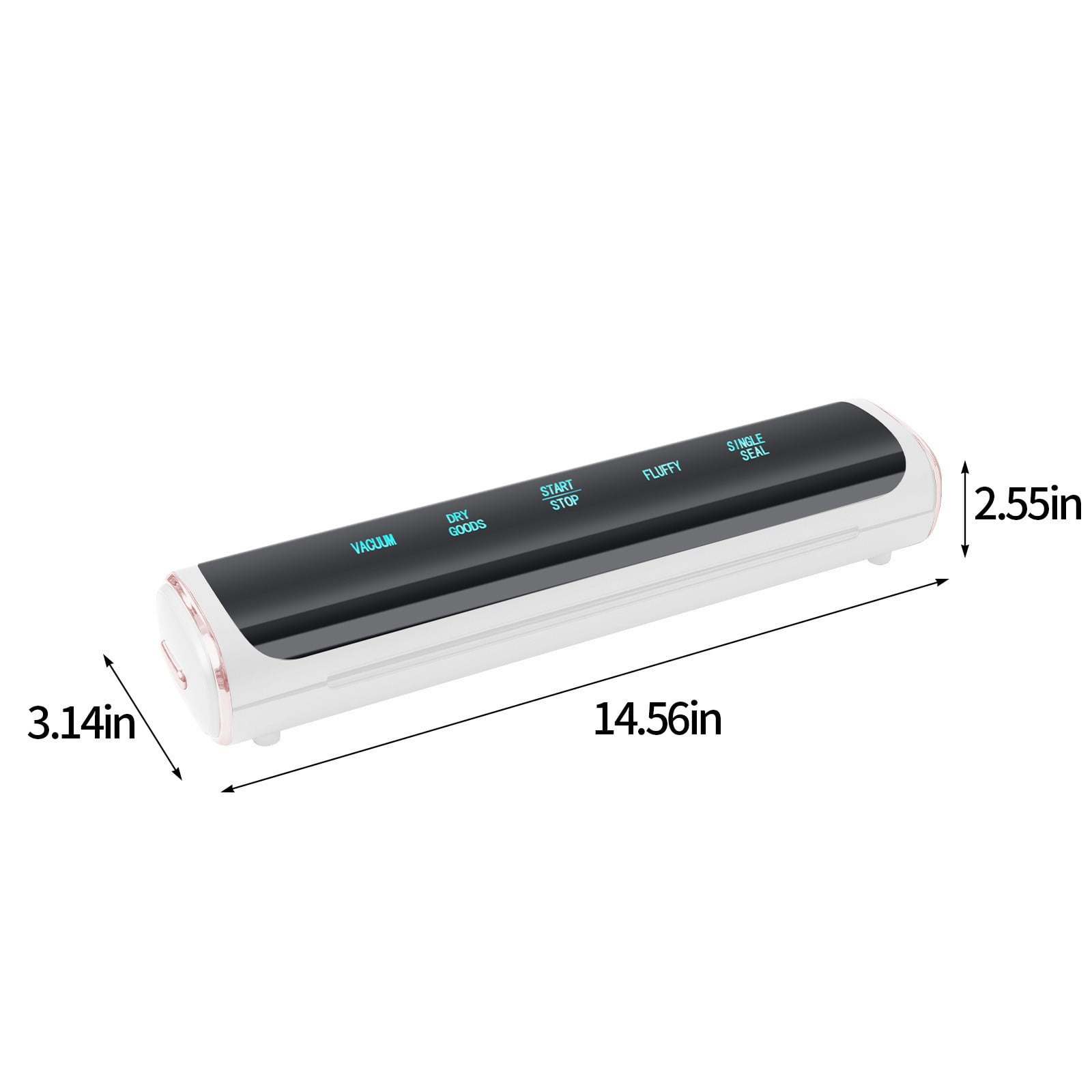 Vacuum Sealer Machine With 10 Bags, Dry And Moist Food Sealer For Airtight Storage, Kitchen Preservation System, ABS Material, White Or Blue