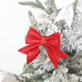 thumbnail image 2 of Gold Powder Bow Ribbon Ornament Window Holiday Dress Up Ornament, 2 of 9