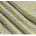 thumbnail image 3 of Soimoi Gray Cotton Voile Fabric Yellow Mustard Leaves Fabric Prints By Yard 42 Inch Wide, 3 of 7