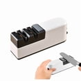 thumbnail image 1 of Aiguiseur de Couteaux Électrique Chef Power Easy Aide à Réparer et Polir les Lames 20*5.5*7.6cm 385g Blanc, 1 of 5