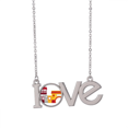thumbnail image 1 of Chine Architecture Modèle Chinois Amour Collier Pendentif Charme Bijoux, 1 of 3