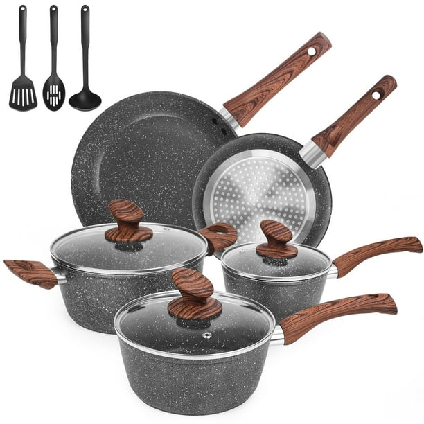 Set de utensilios de cocina M MELENTA Granite Ultra Antiadherente 11 piezas