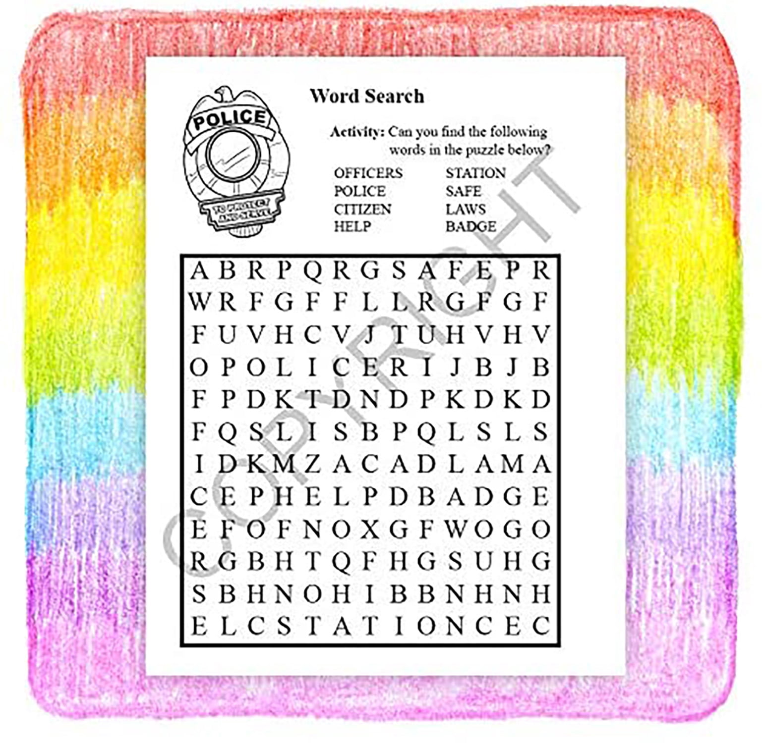 ZoCo: 25 Pack - A Visit to The Police Station - Kid's Educational Coloring & Activity Books