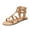 NUDE, variant on Women’s Studded Gladiator Sandals – Flat Summer Sandals with Zip Closure