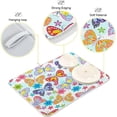 thumbnail image 4 of SKYSONIC Dish Drying Mat for Kitchen Counter Butterfly & Flower Eco Friendly Drying Mat - Easy to Clean Heat Resistant Dish Mat - 18x24, 4 of 6