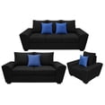 thumbnail image 1 of Sala Modular 3-2-1 El Bazar Store Islandia Negro Sofa Love seat y sillon, 1 of 8