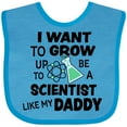 thumbnail image 3 of Inktastic I Want to Grow Up to Be a Scientist Like My Daddy Boys or Girls Baby Bib, 3 of 4