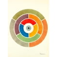 thumbnail image 2 of Elizabeth A. Nedwill 14x18 Black Ornate Wood Framed Double Matted Museum Art Print Titled - Disc Showing Primary, Secondary and Tertiary Colors (ca 1900), 2 of 5