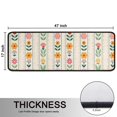 thumbnail image 5 of Kitchen Rugs Sets Of 2,Pioneer Flower Floral Print Pattern Anti Fatigue Kitchen Mat Rugs Non Slip Washable,Decorative Kitchen Floor Mats for Kitchen,Sink,Laundry,17"x47"+17"x47", 5 of 5
