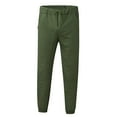 thumbnail image 2 of Aayomet Sweatpants For Men Jogger Men's Jogger Sweatpants Fashion Plaid Jacquard Elastic Waist Workout Running Jogger Pants,Green 3XL, 2 of 5