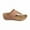 Brown, variant on CQONEPT Womens Sandals Wedge Shoes: Comfortable Dressy Summer Flip Flops Casual Walking Beach Slides Sandals for Women Size 9 Brown