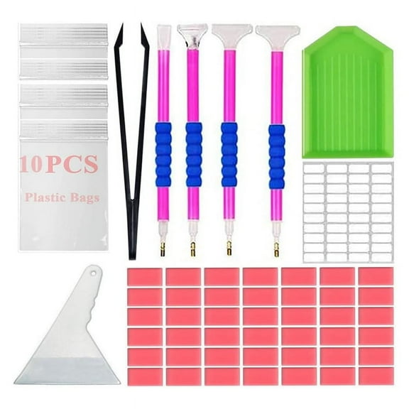 Painting Accessories Art Tool- Glue Clay-DIY Embroidery Wax Kit- Dot Pen for Craft