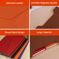 thumbnail image 2 of Graflsoa Premium PU Leather A4 Document Organizer - Multi-Color Options for Contracts, Invoices, and Papers - Compact Design (32x25x0.8cm) - Lightweight at 220g, 2 of 6