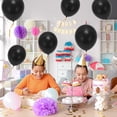 thumbnail image 6 of Unique Bargains 20Pcs Latex Party 10inchch Helium Balloons Black, 6 of 6