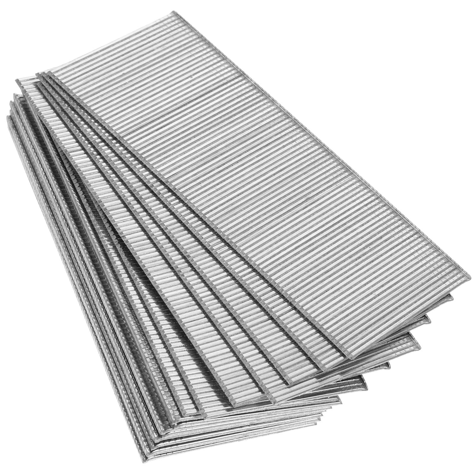 GOOHOCHY Straight Nail Pins 1600pcs Finish Straight Nails Fasteners For Woodworking And Trim Projects For Cabinets And Furniture Silver